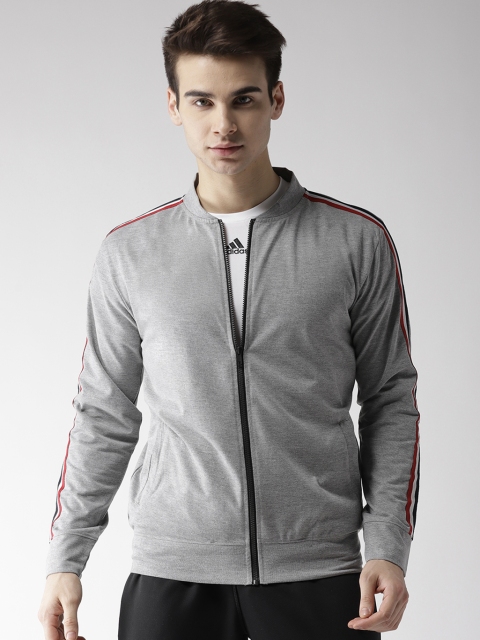 

Hubberholme Men Grey Melange Solid Sweatshirt