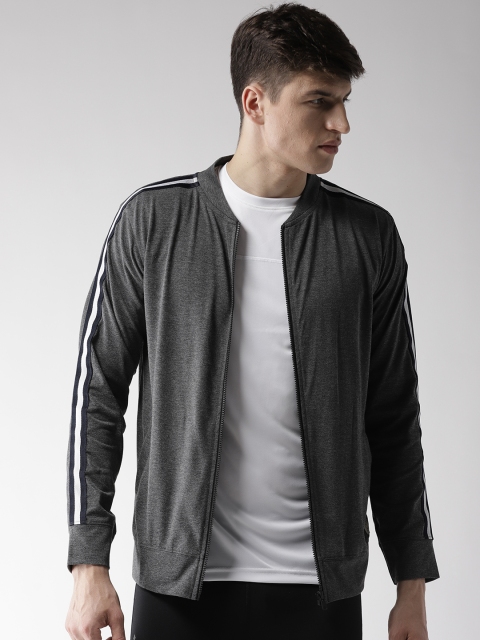 

Hubberholme Men Charcoal Grey Solid Sweatshirt