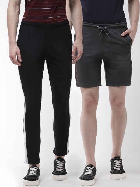 

Fort Collins Men Pack of Shorts & Track Pants, Charcoal