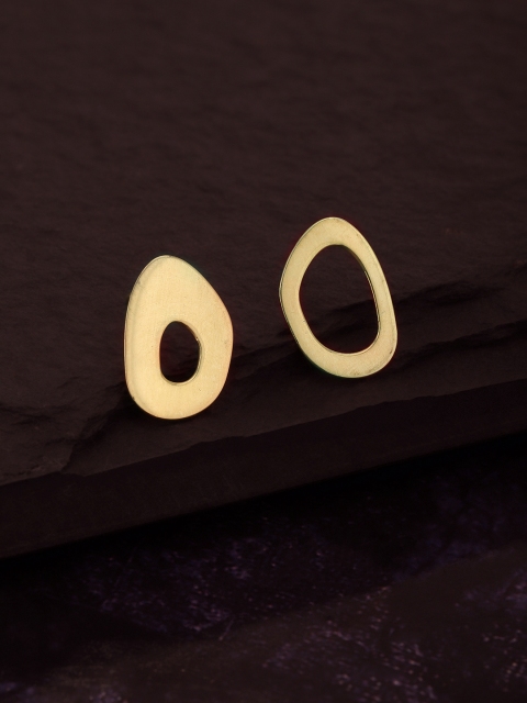 

Carlton London Gold-Toned Brass-Plated Handcrafted Contemporary Studs