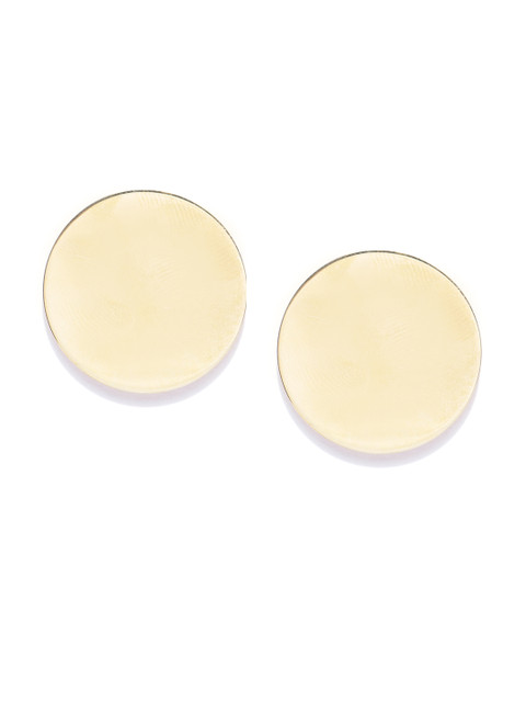 

Carlton London Gold-Toned Brass-Plated Handcrafted Circular Studs