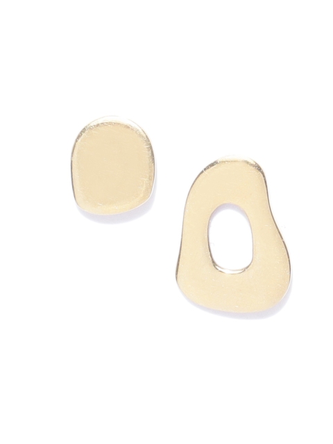 

Carlton London Gold-Toned Brass-Plated Mismatch Contemporary Studs