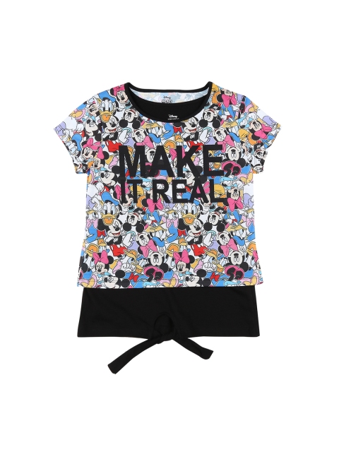 

Pantaloons Junior Girls White Printed Round Neck T-shirt