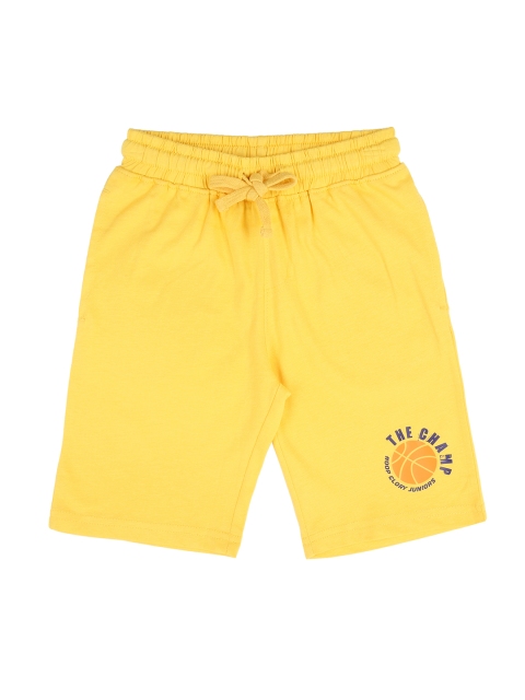 

Pantaloons Junior Boys Yellow Solid Regular Fit Sports Shorts