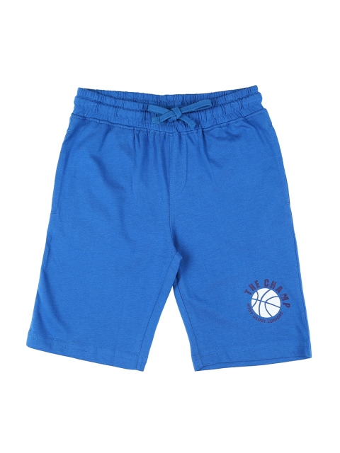 

Pantaloons Junior Boys Blue Solid Regular Fit Sports Shorts