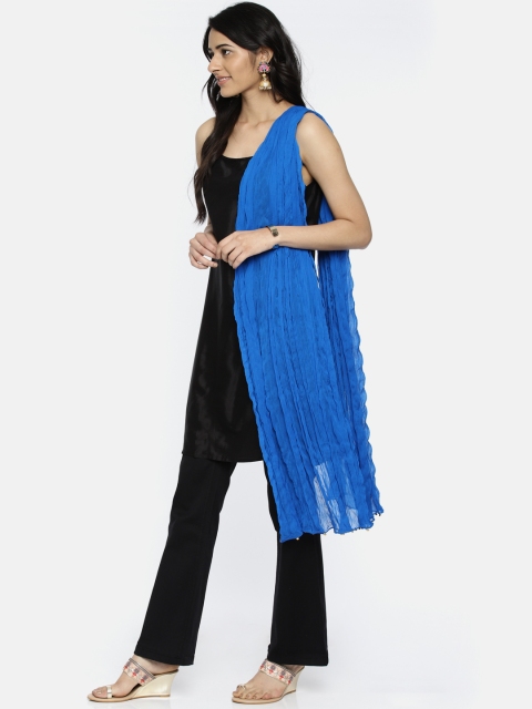 

Melange by Lifestyle Blue Solid Dupatta