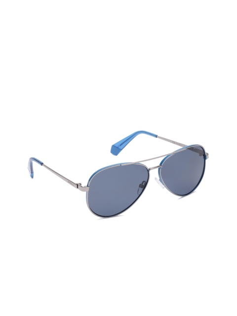 

Polaroid Women Aviator Sunglasses PLD 6069/S/X V84 61C3, Blue