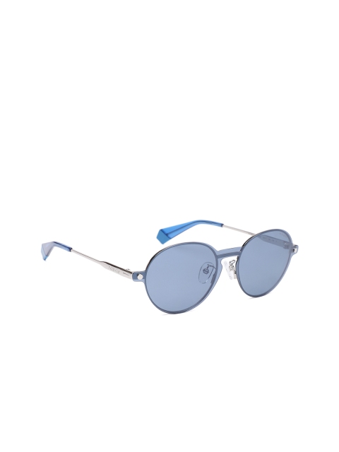 

Polaroid Unisex Round Sunglasses PLD 6082/G/CS PJP 50XN, Blue