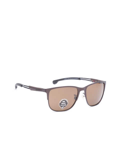 

Carrera Unisex Polarised Rectangle Sunglasses 4014/GS VZH 57SP, Brown