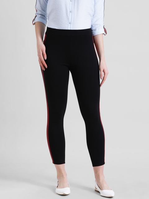 

Zink London Women Black Skinny Fit Solid Regular Trousers