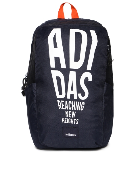 

ADIDAS Unisex Navy Blue & White Parkhood Typography Print Backpack
