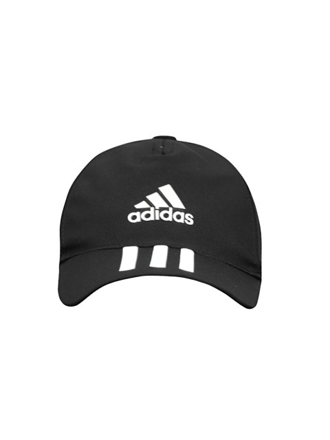 

ADIDAS Unisex Black C40 6 Panel 3-Stripes Climalite Baseball Cap