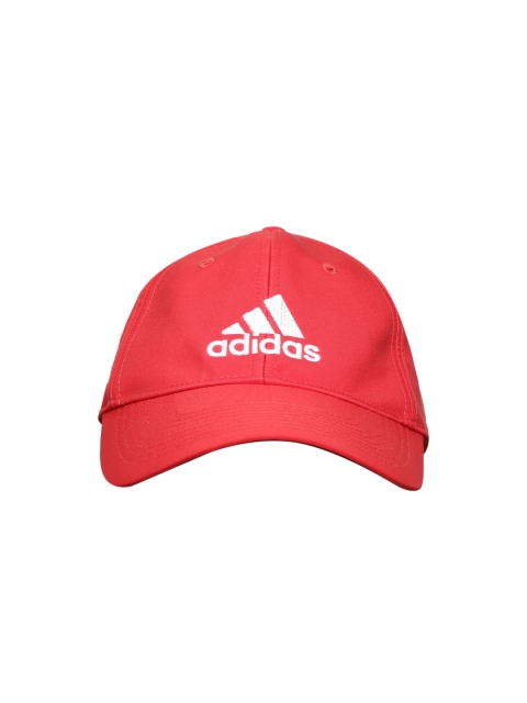 

ADIDAS Unisex Red Six-Panel Lightweight Embroidered Baseball Cap