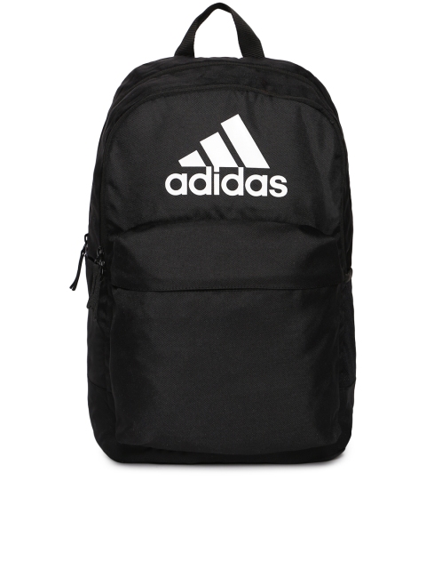 

ADIDAS Unisex Black Classic Pocket Brand Logo Backpack