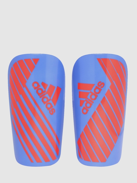 

ADIDAS Unisex Set of 2 Blue & Red X LESTO Striped Football Shin Guards