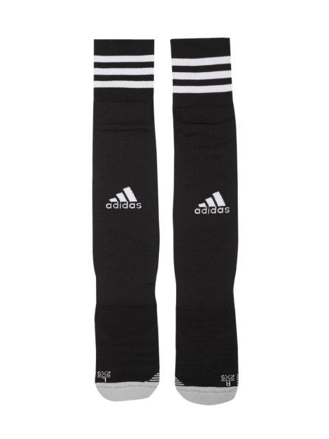

ADIDAS Unisex Black & White 18 Striped Knee Length Football Socks