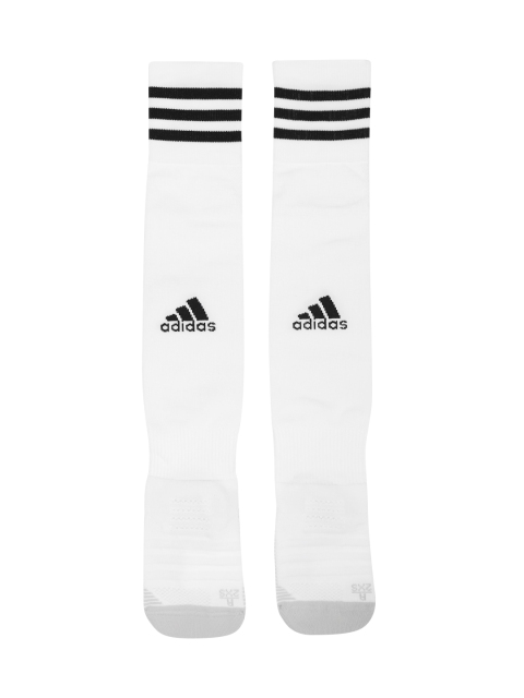 

ADIDAS Unisex White & Grey 18 Striped Knee Length Football Socks