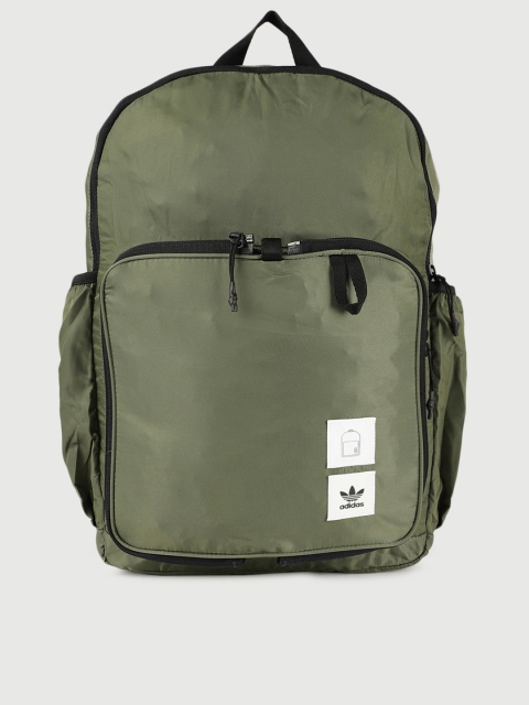 adidas-originals-unisex-olive-green-packable-backpack