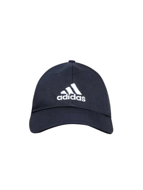 

ADIDAS Unisex Navy Six-Panel Embroidered Baseball Cap, Navy blue