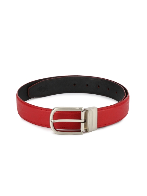 

Calligraphy Men Red & Black Solid Belt