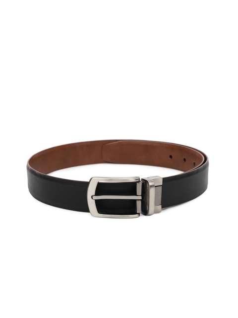 

Calligraphy Men Brown & Black Solid Belt