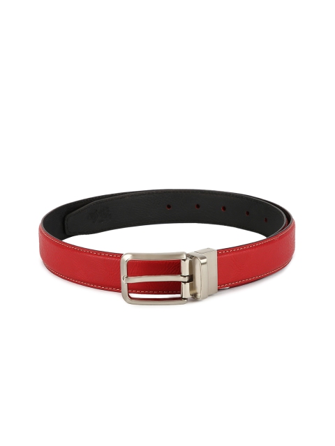 

Calligraphy Men Red & Black Solid Belt