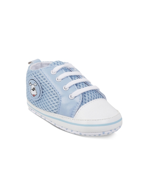 

Kittens Boys Blue Woven Design Booties