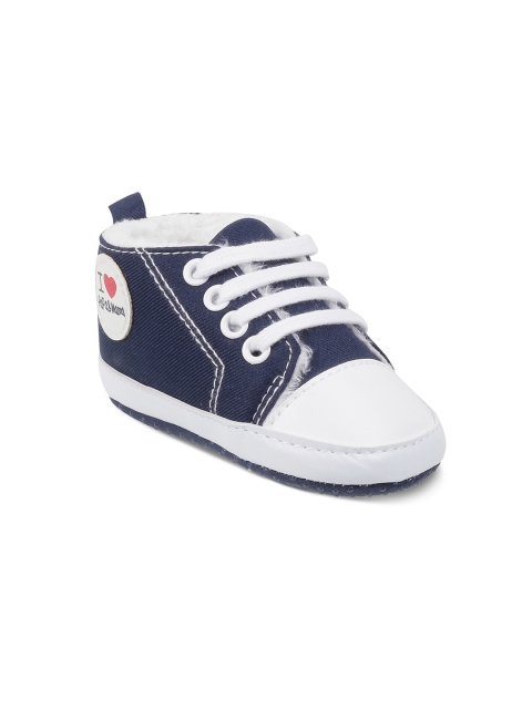 Kittens Boys Navy-Blue Booties