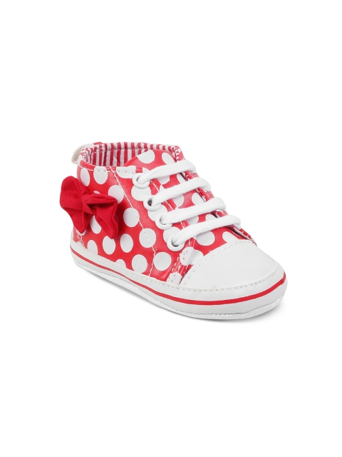

Kittens Girls Red & White Printed Booties