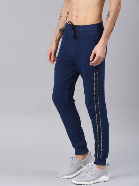 

HRX by Hrithik Roshan Men Navy Blue Solid Slim Fit Joggers
