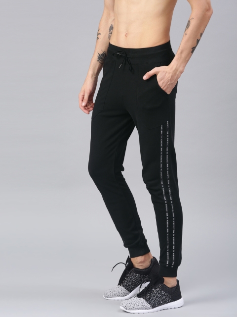 

HRX by Hrithik Roshan Men Black Solid Slim Fit Joggers