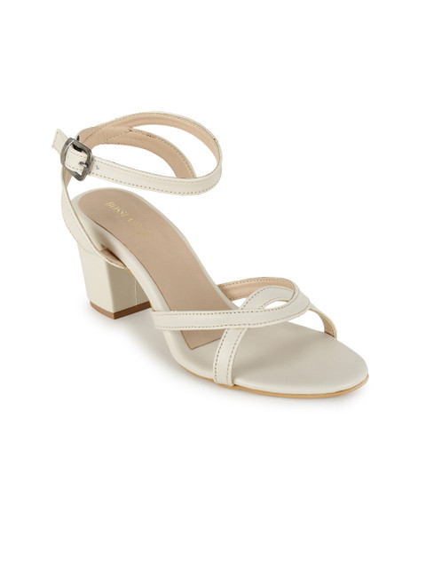 

SCENTRA Women Cream-Coloured Solid Sandals