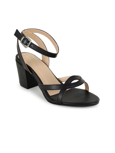 

SCENTRA Women Black Solid Sandals