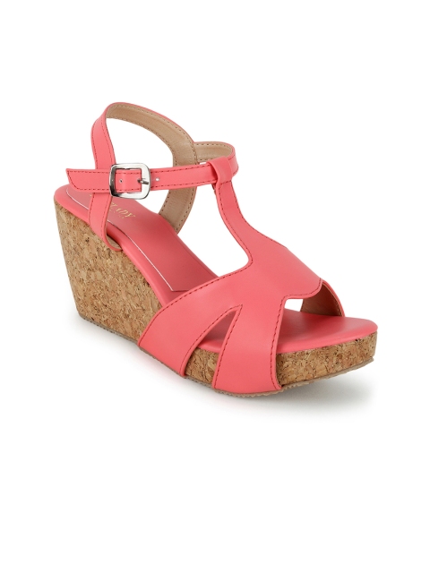 

SCENTRA Women Pink Solid Sandals
