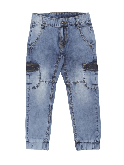 

Pantaloons Junior Boys Blue Regular Fit Mid-Rise Clean Look Stretchable Jeans