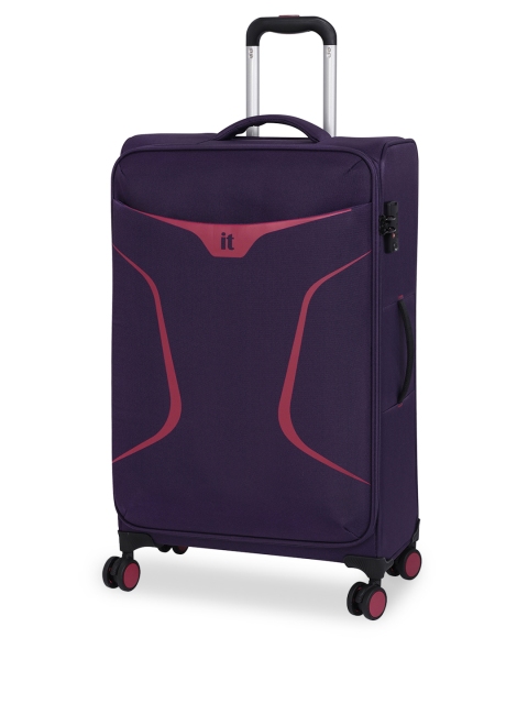 

IT Luggage Unisex Purple Solid Soft-Sided Medium Trolley Bag