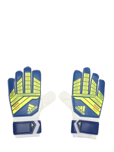

ADIDAS Unisex Blue & Yellow Predator Football Gloves