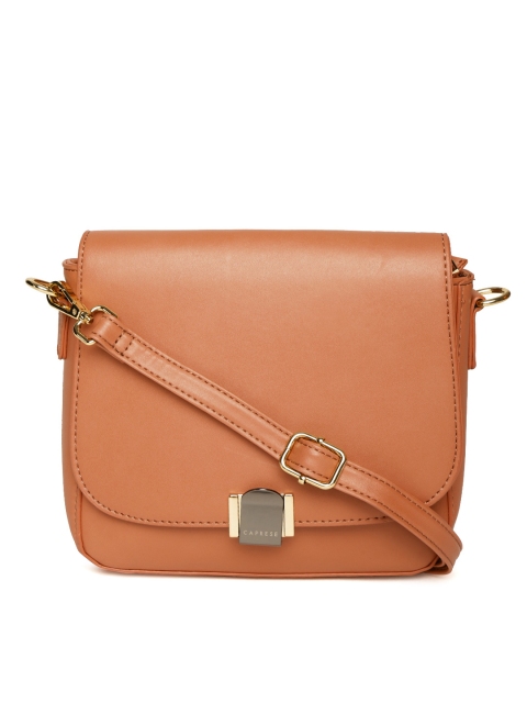 

Caprese Brown Solid Sling Bag