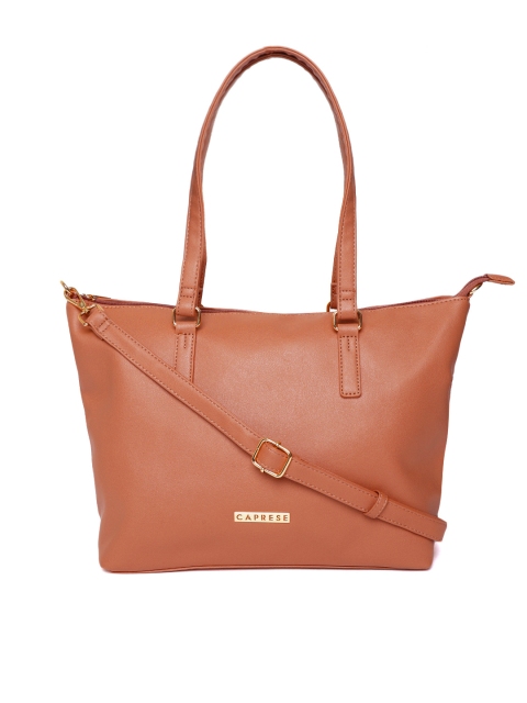 

Caprese Tan Brown Solid Shoulder Bag