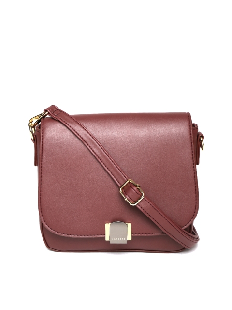 

Caprese Burgundy Solid Sling Bag