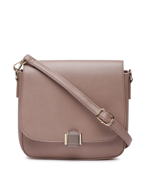 

Caprese Taupe Solid Sling Bag