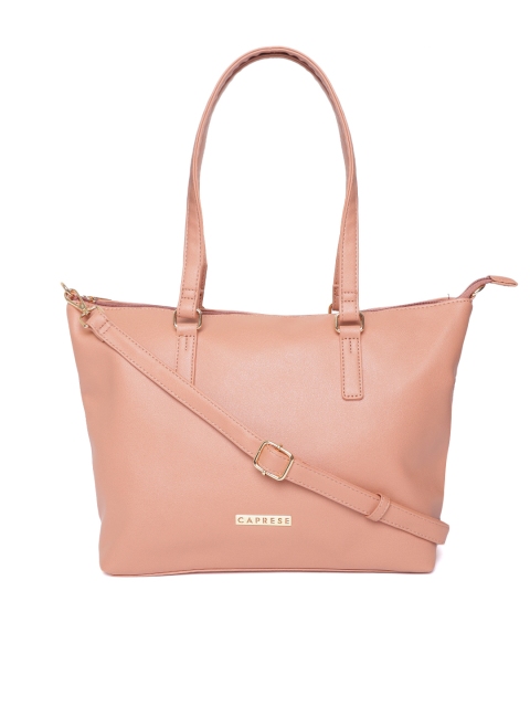 

Caprese Peach-Coloured Solid Shoulder Bag