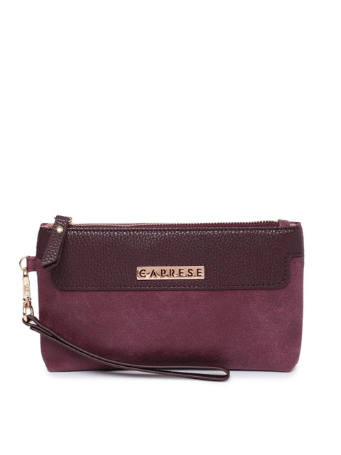 

Caprese Women Burgundy Solid Purse
