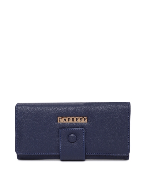 

Caprese Women Blue Solid Two Fold Wallet