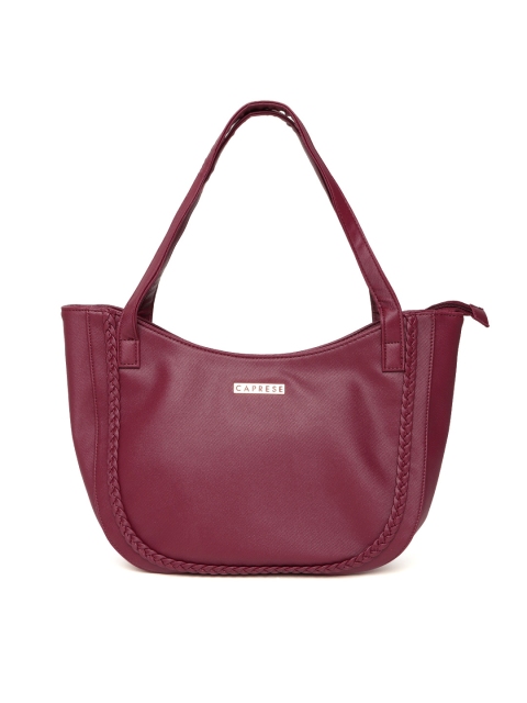 

Caprese Maroon Solid Shoulder Bag