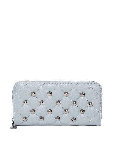 

Caprese Women Grey Embellished Zip Around Wallet