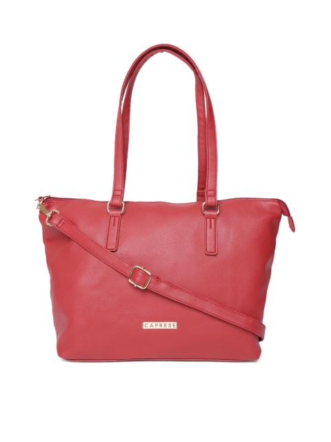 

Caprese Red Solid Shoulder Bag