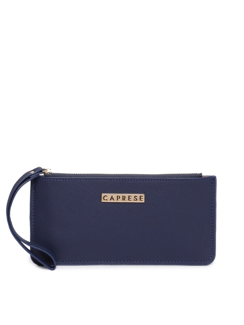 

Caprese Women Blue Solid Purse