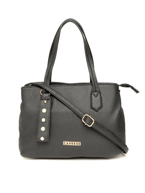 

Caprese Black Solid Shoulder Bag
