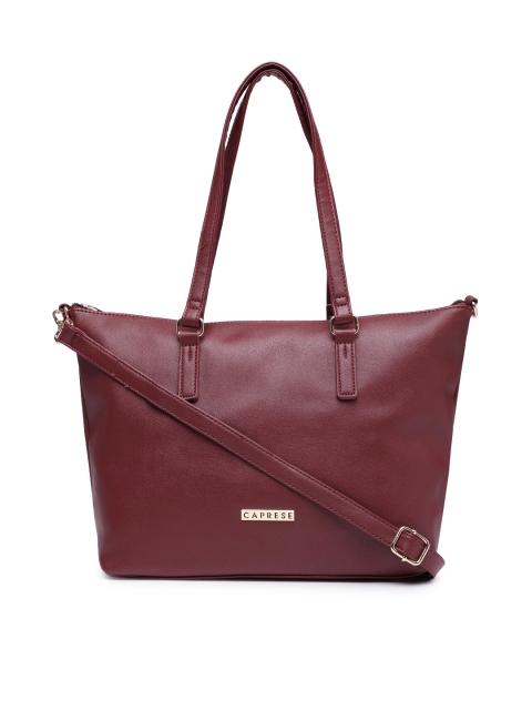 

Caprese Maroon Solid Shoulder Bag